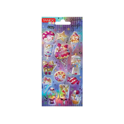 Picture of TANEX KIDS GLOSSY SWEET TREATS AND ICE CREAM STICKERS